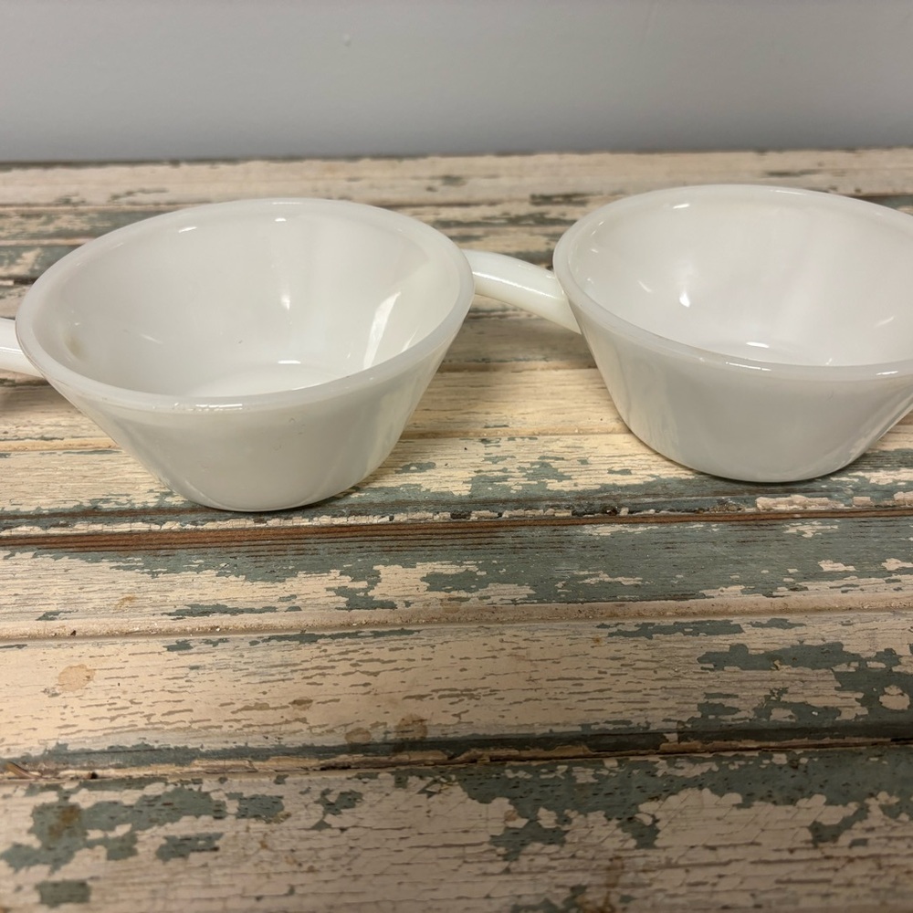 Anchor Hocking White Soup Bowls